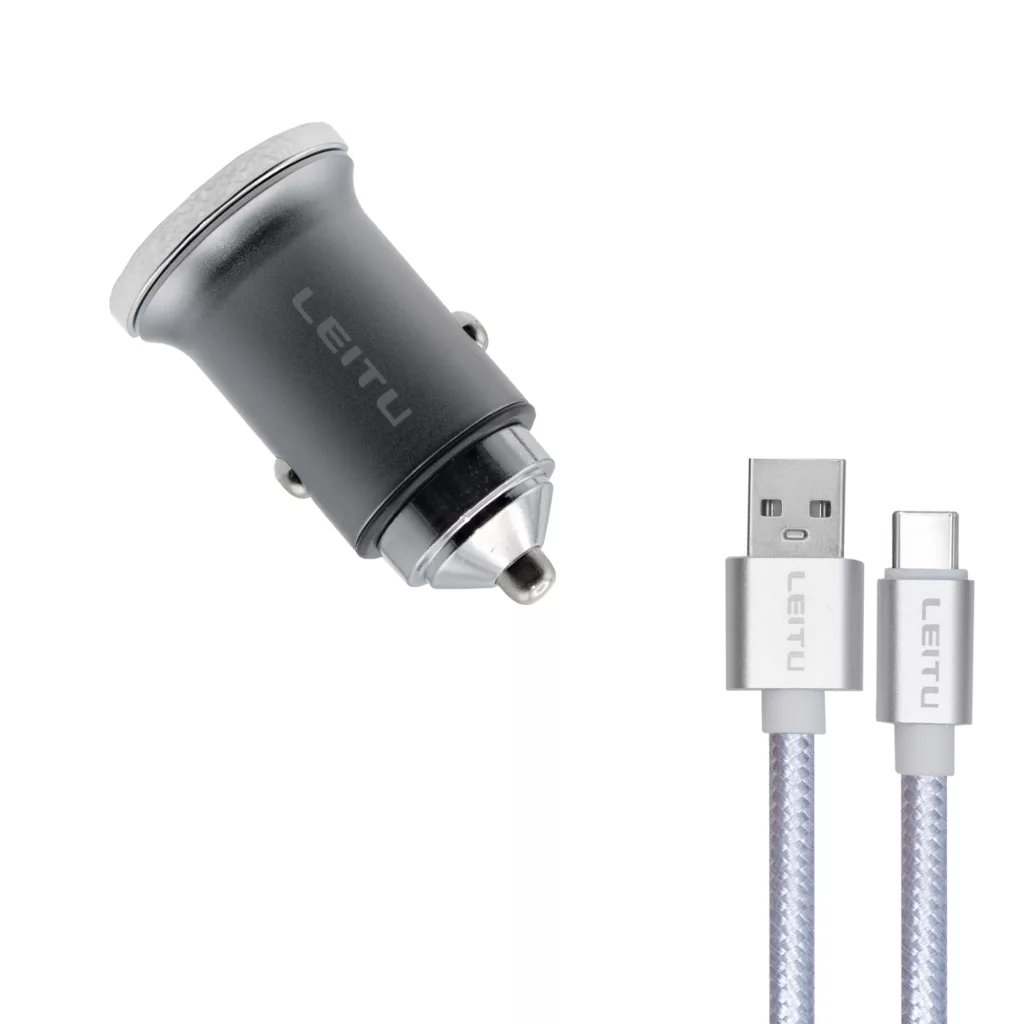 شارژر فندکی 20 وات لیتو مدل LC – C17 به همراه کابل USB-C