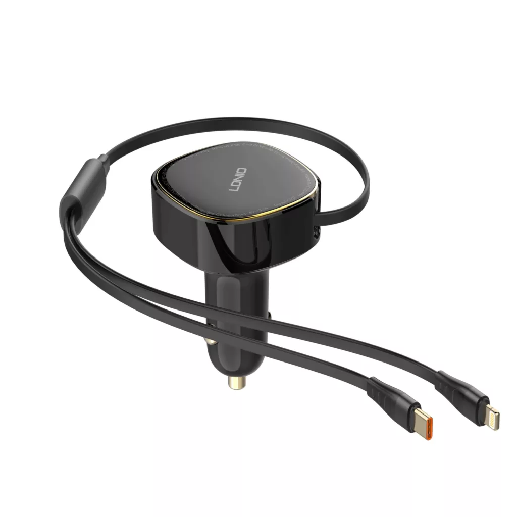 شارژر فندکی 30 وات الدینیو مدل c107