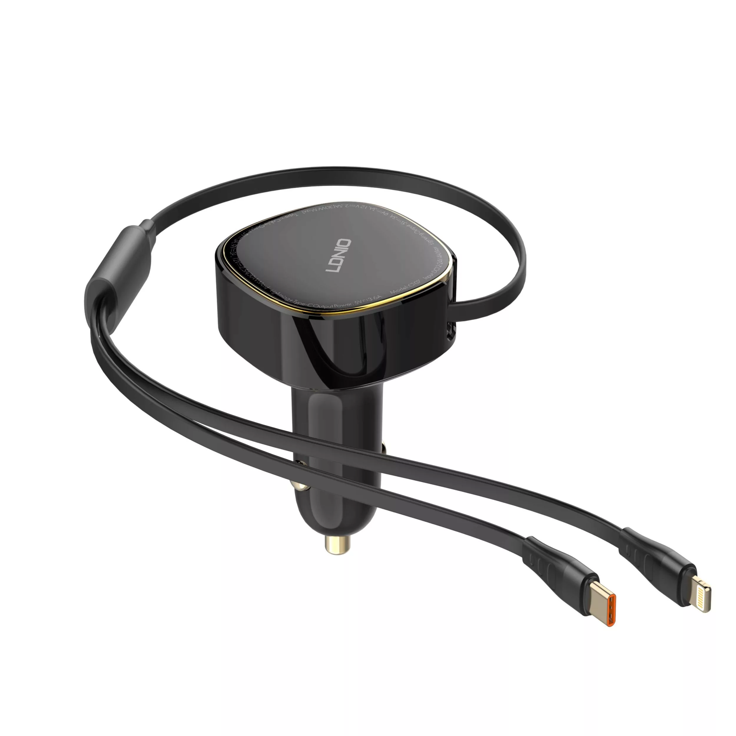 شارژر فندکی 30 وات الدینیو مدل c107