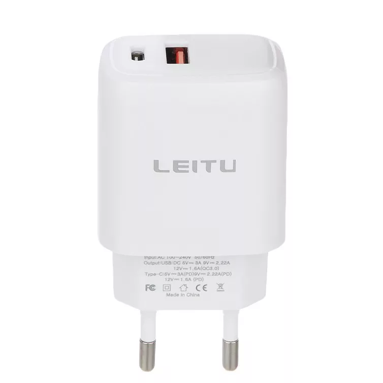 شارژر دیواری لیتو مدل LH-13 به همراه کابل تبدیل USB-C