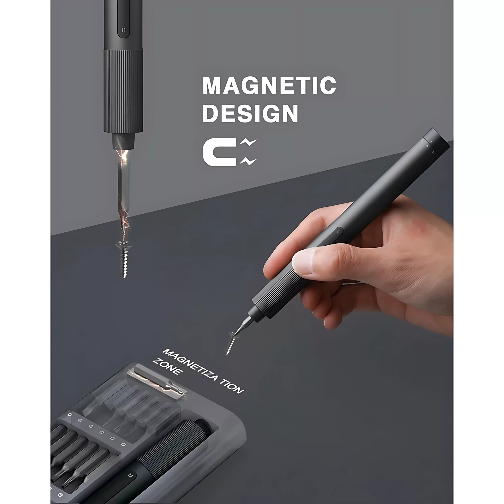 پیچ گوشتی شارژی شیائومی مدل ScrewDriver بسته 24 عددی