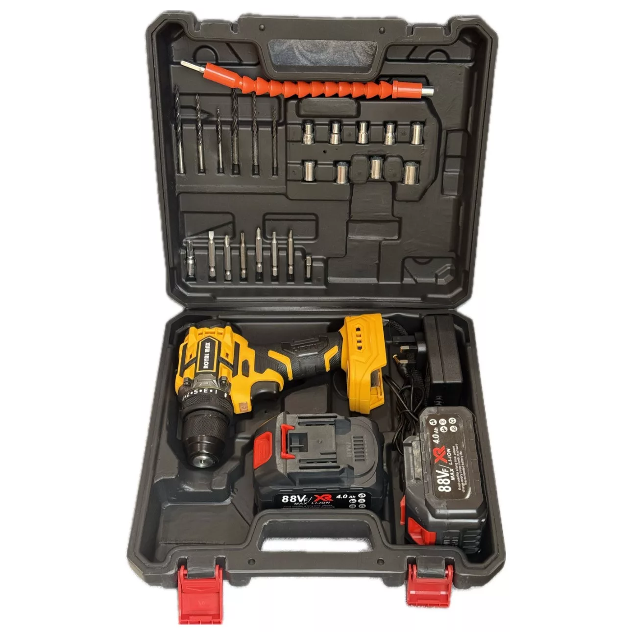 دریل پیچ گوشتی شارژی براشلس رویال مکس مدل BRSH88V مجموعه 50 عددی