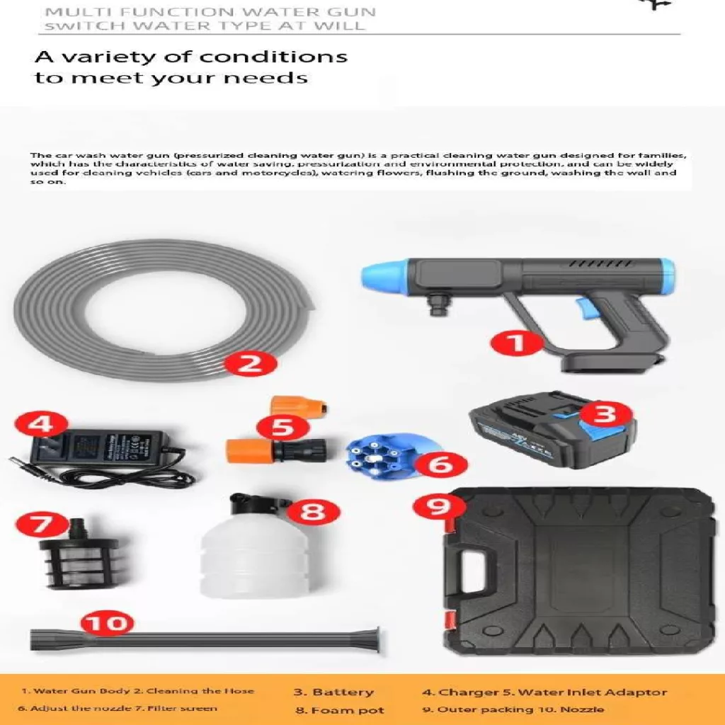 کارواش شارژی مدل MDHL8109