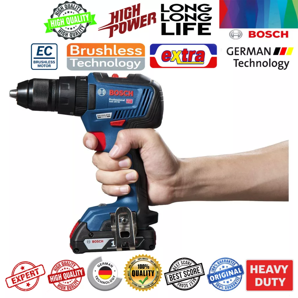 پیچ گوشتی شارژی ضربه ای بوش مدل GSB 18V-50 EC