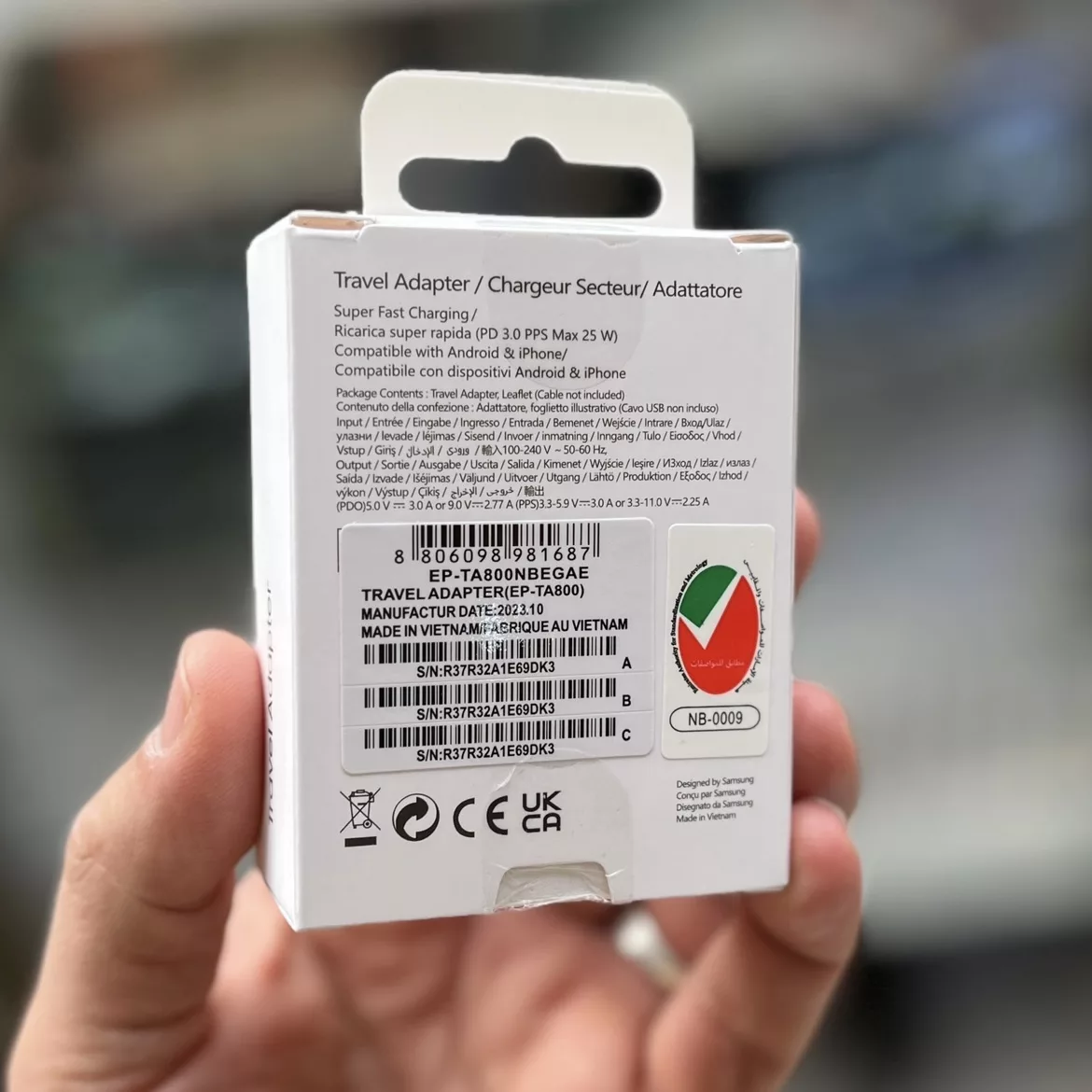 شارژر دیواری 25 وات  مدل Galaxy A24