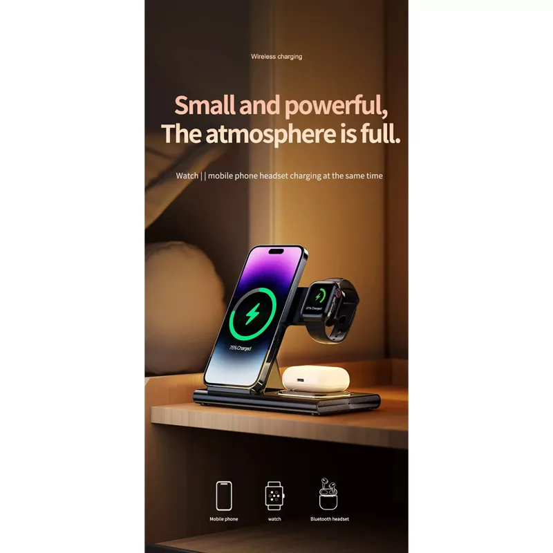 شارژر رومیزی موکسوم مدل MX-ST11 3in1