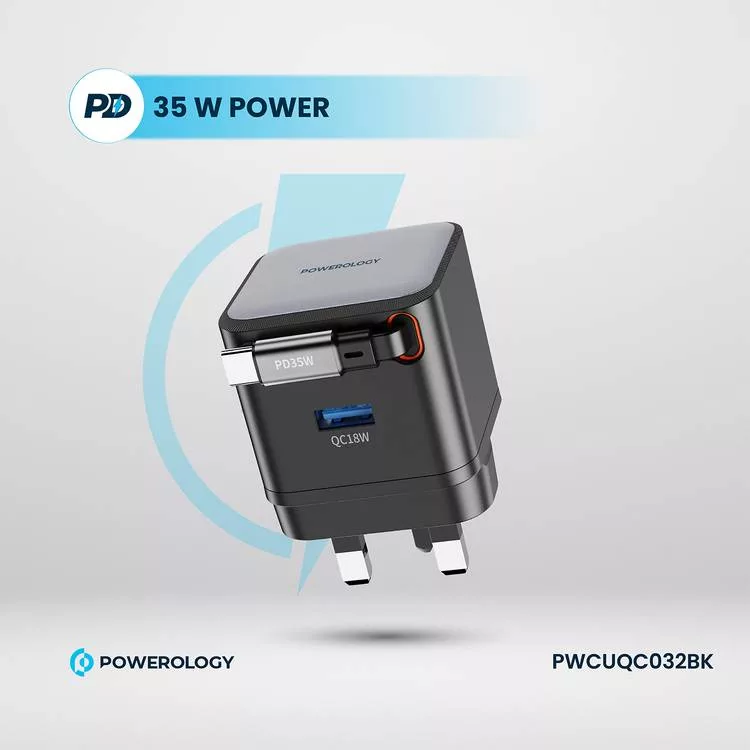 شارژر ۳۵ وات پاورولوجی مدل pwc032