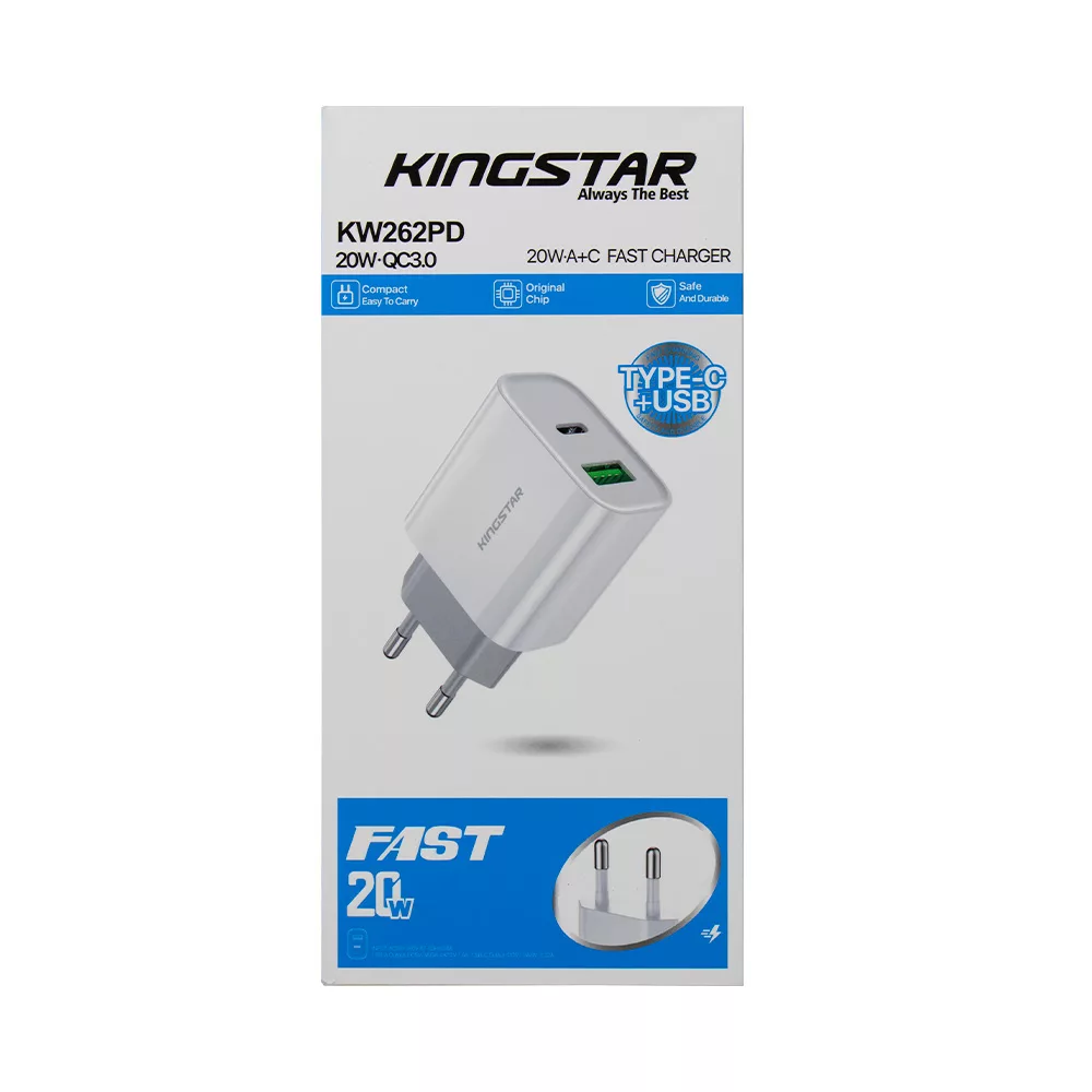 شارژر دیواری کینگ استار مدل KW262PD