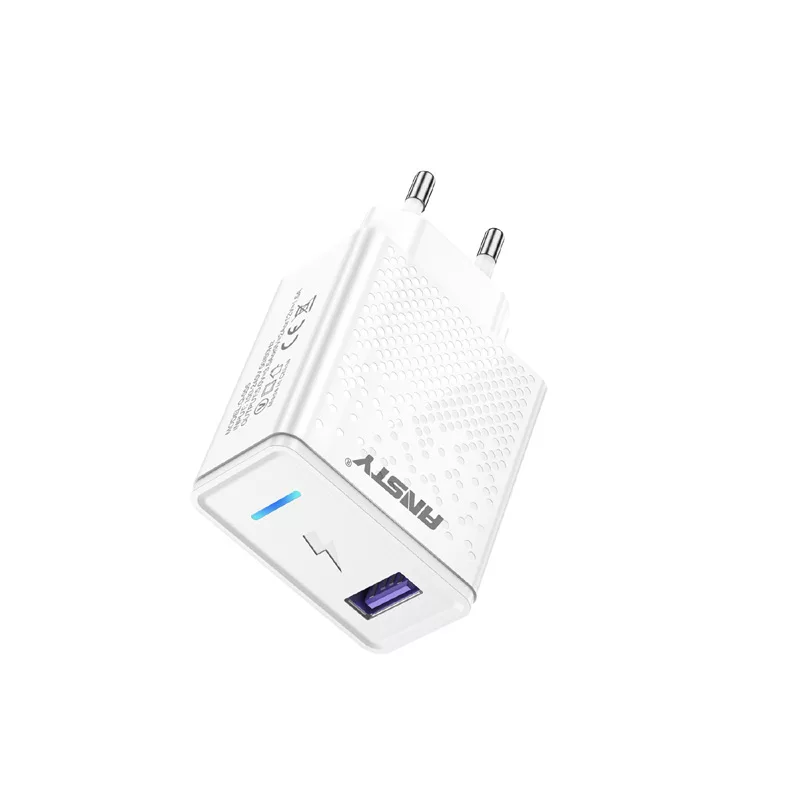 شارژر دیواری 25 وات انستی مدل Q055 به همراه کابل تبدیل USB-C