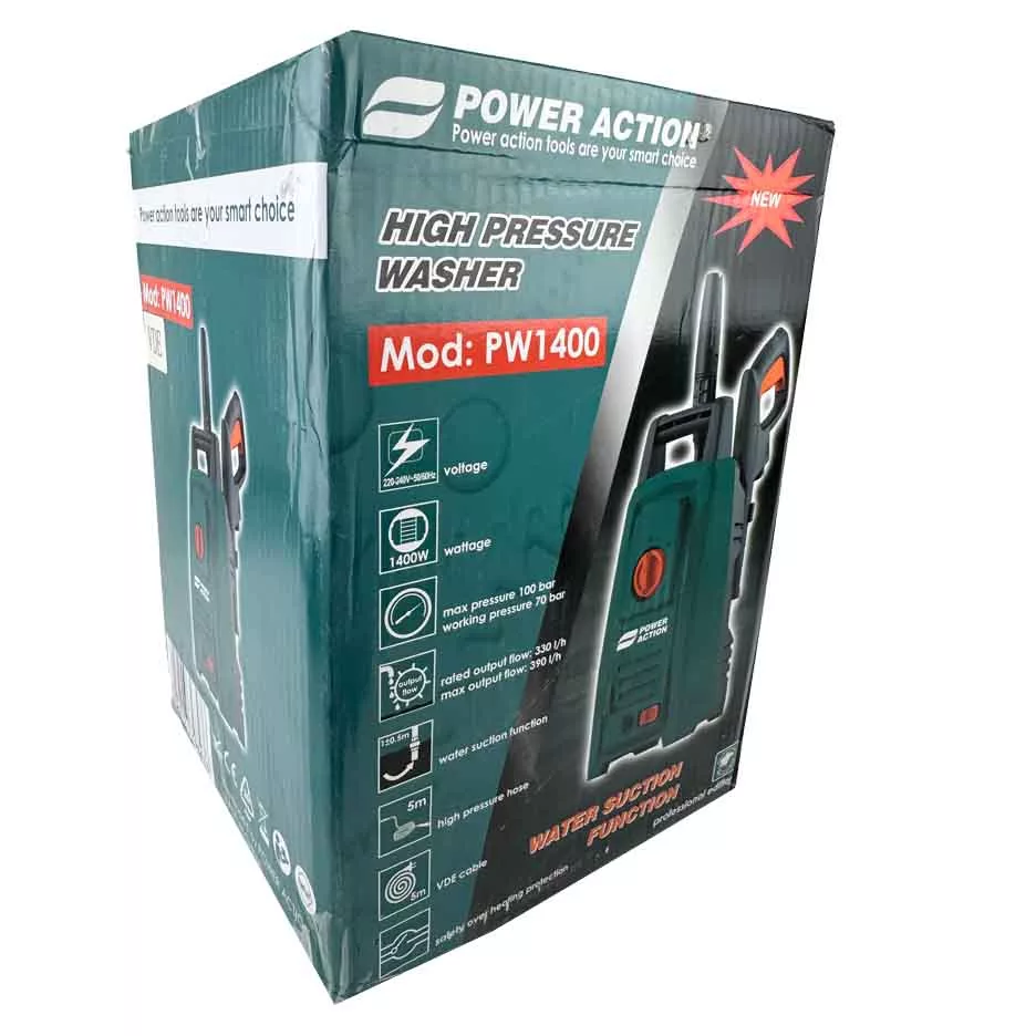 کارواش 100 بار 1400وات پاوراکشن مدل PW1400