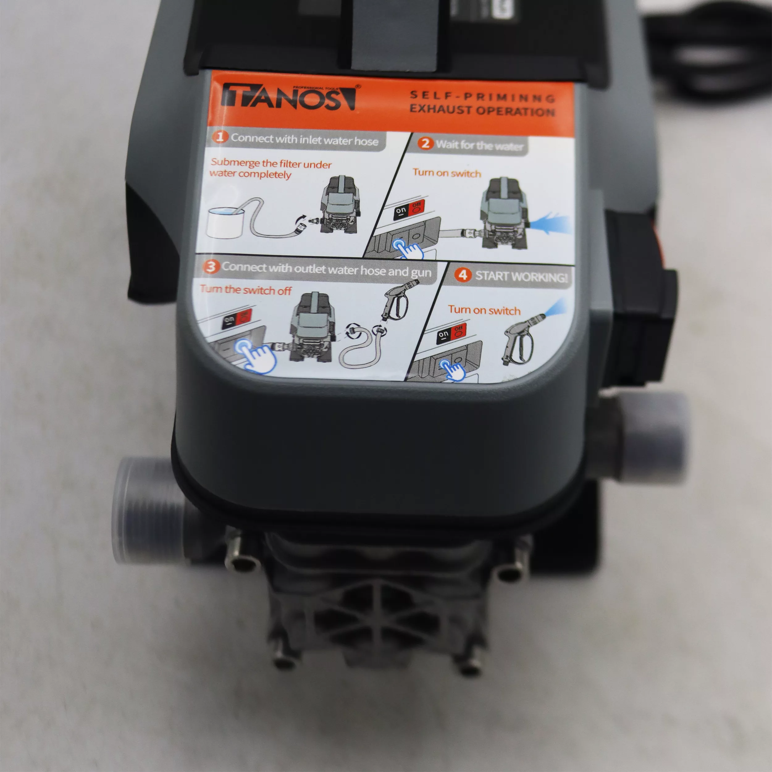 کارواش دینامی 100 بار 1300 وات تانوس مدل YP-HPW-010-100