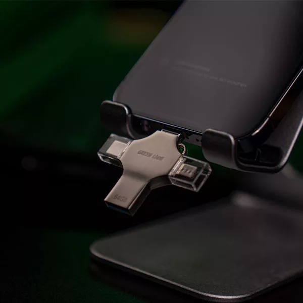 فلش مموری گرین لاین مدل GN4IN1USB128 ظرفیت 128 گیگابایت