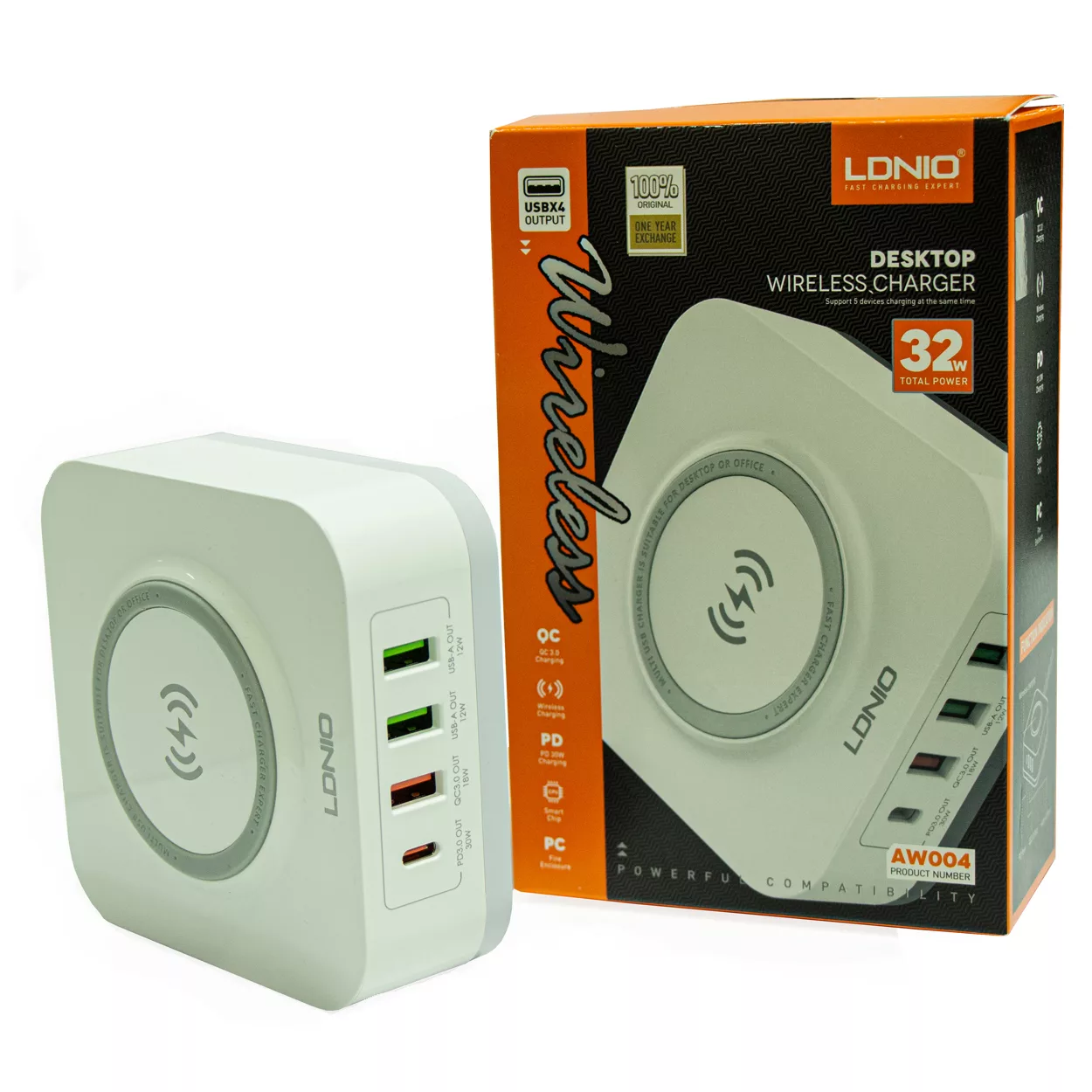 شارژر بی سیم الدینیو مدل AW004