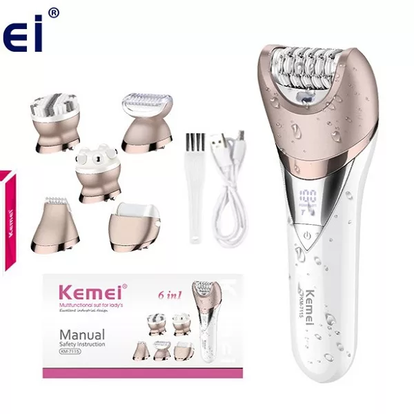 اپیلاتور کیمی مدل km-7115 6in1