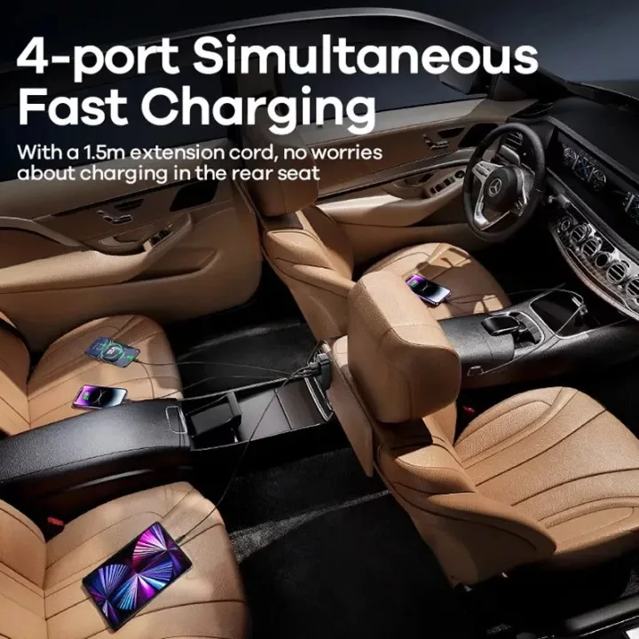 شارژر فندکی 120 وات ریمکس مدل RC-C355