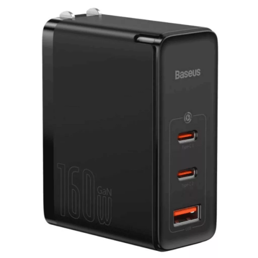 شارژر دیواری 160 وات باسئوس مدل GaN5 Pro به همراه کابل تبدیل USB-C