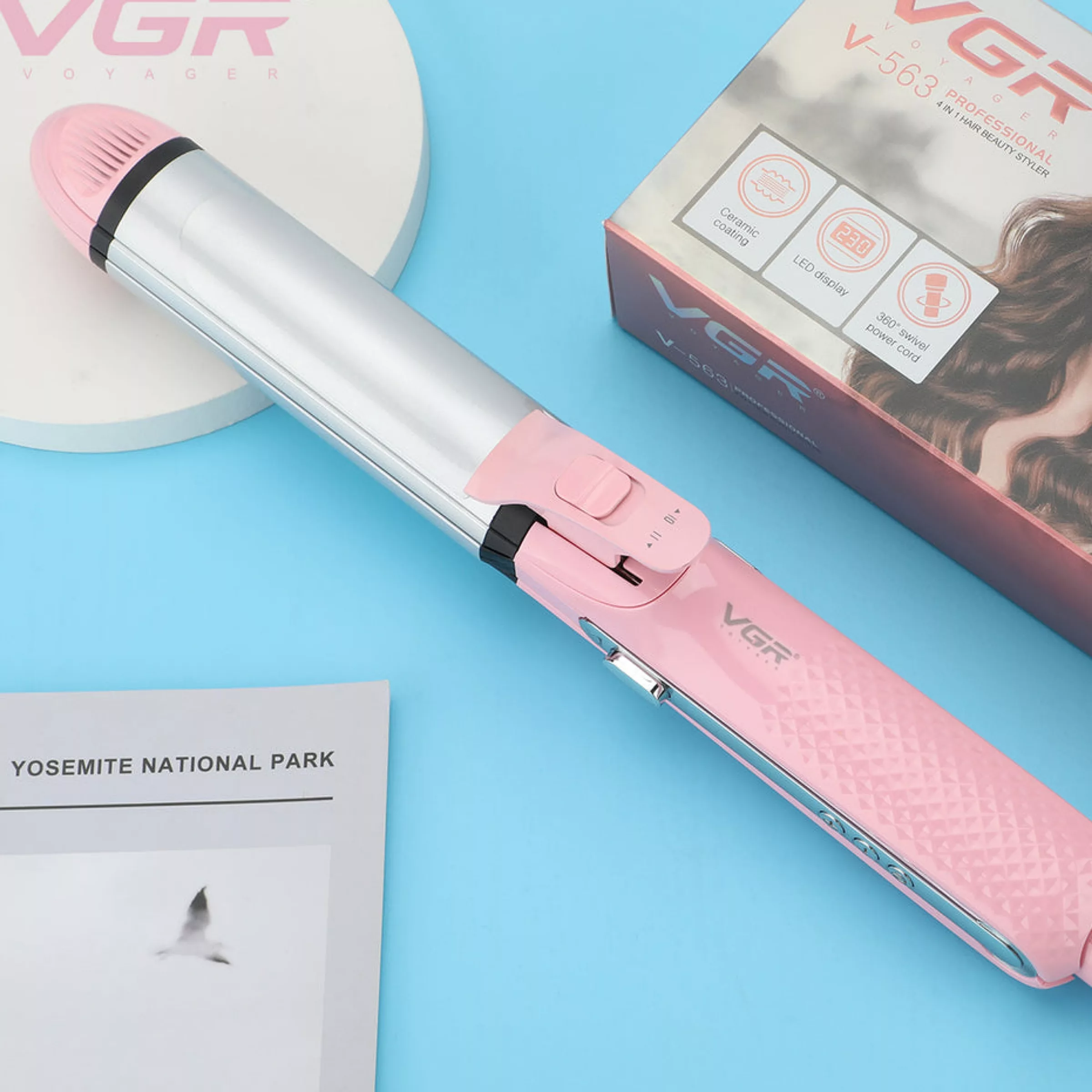 اتو و حالت دهنده ی مو وی جی ار مدل V-563