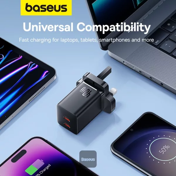 شارژر دیواری 40 وات بیسوس مدل GAN5 Pro CCGAN40UK