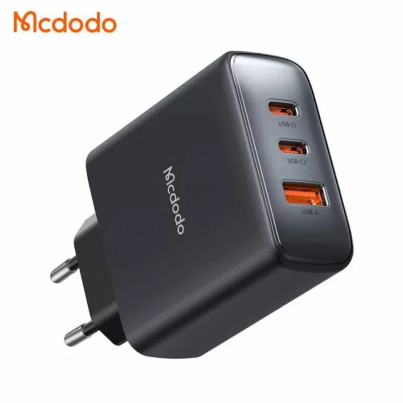 شارژر دیواری 45 وات 3 پورت مک دودو مدل 3-Ports به همراه کابل تبدیل USB-C به USB-C