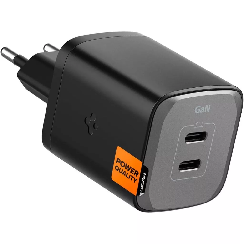 شارژر دیواری 65 وات دو پورت اسپیگن مدل PE2204EU