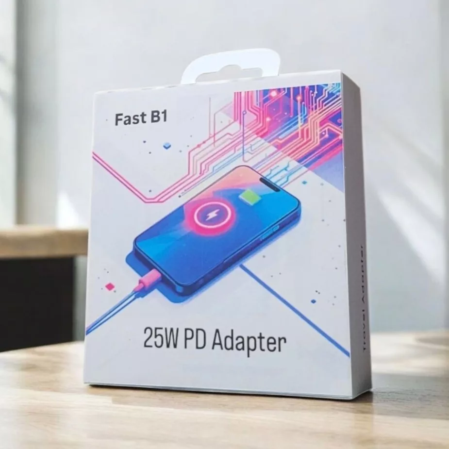 شارژر دیواری 25 وات مدل FAST B1 به همراه کابل USB-C