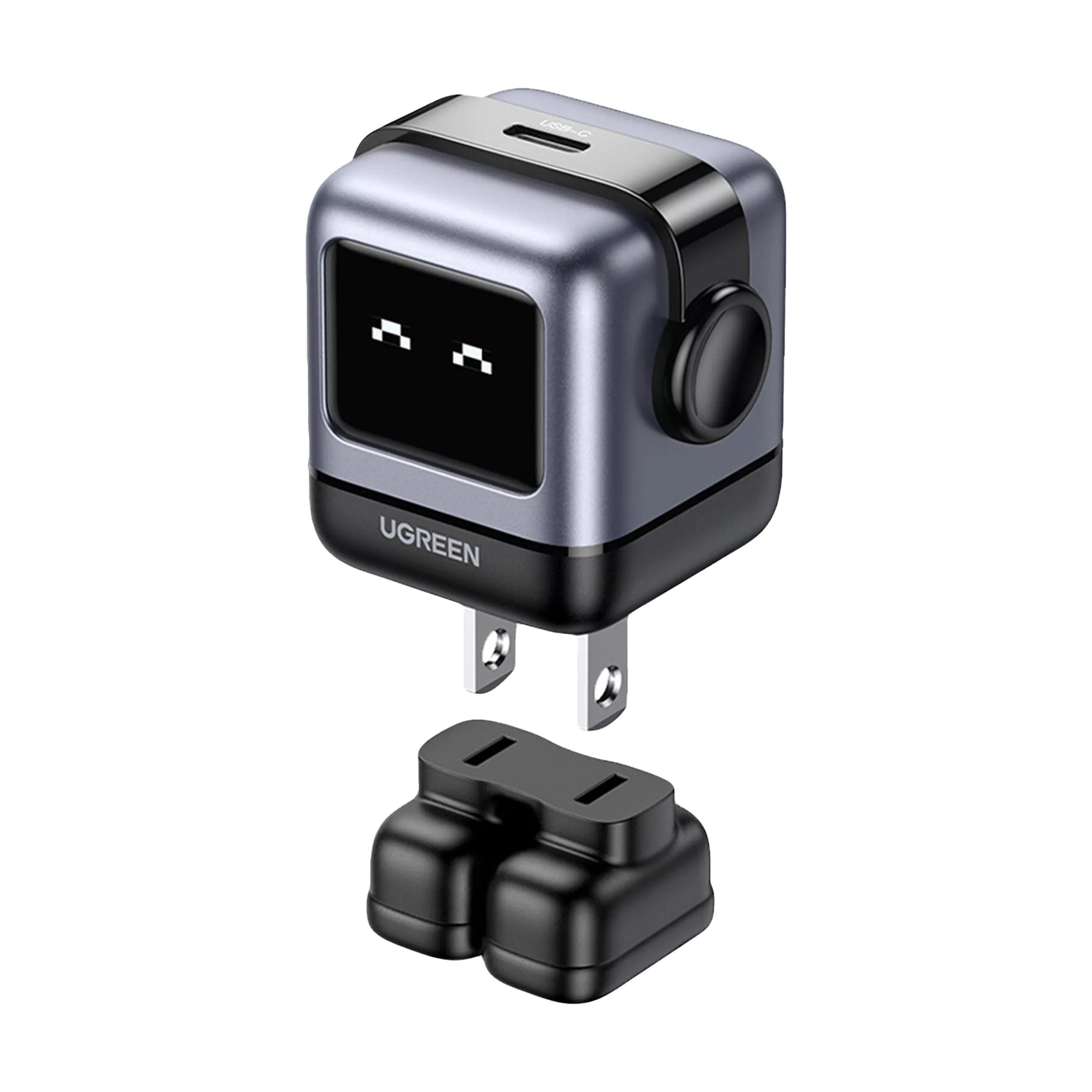 شارژر دیواری 30 وات یوگرین مدل Robot Nexode RG PD GaN Fast Charger به همراه کابل USB-C