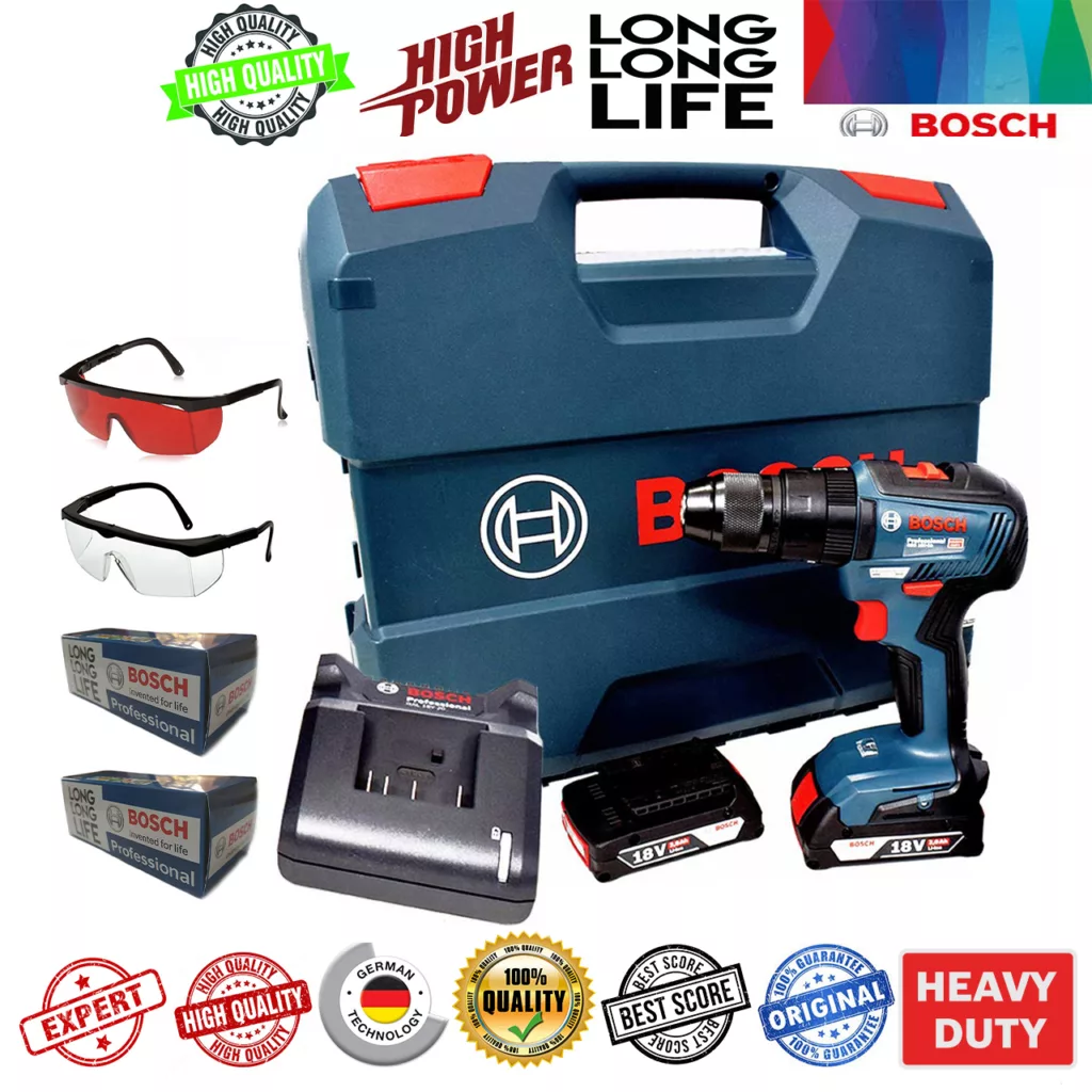 پیچ گوشتی شارژی چکشی بوش مدل GSB 18 V 50Extra brushless