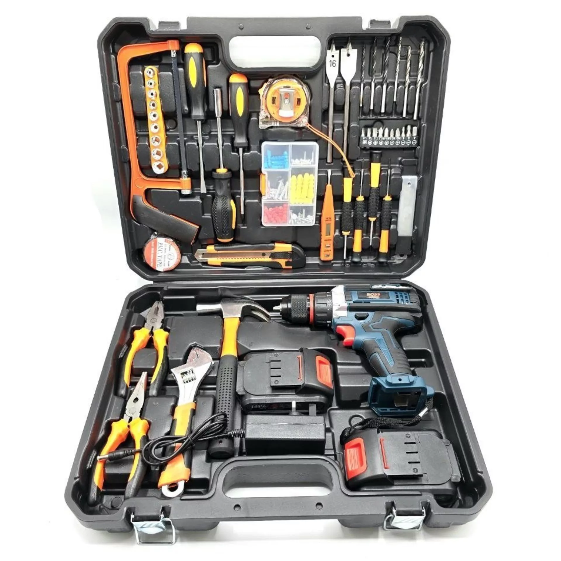 دریل شارژی باس مدل 148V مجموعه 100 عددی