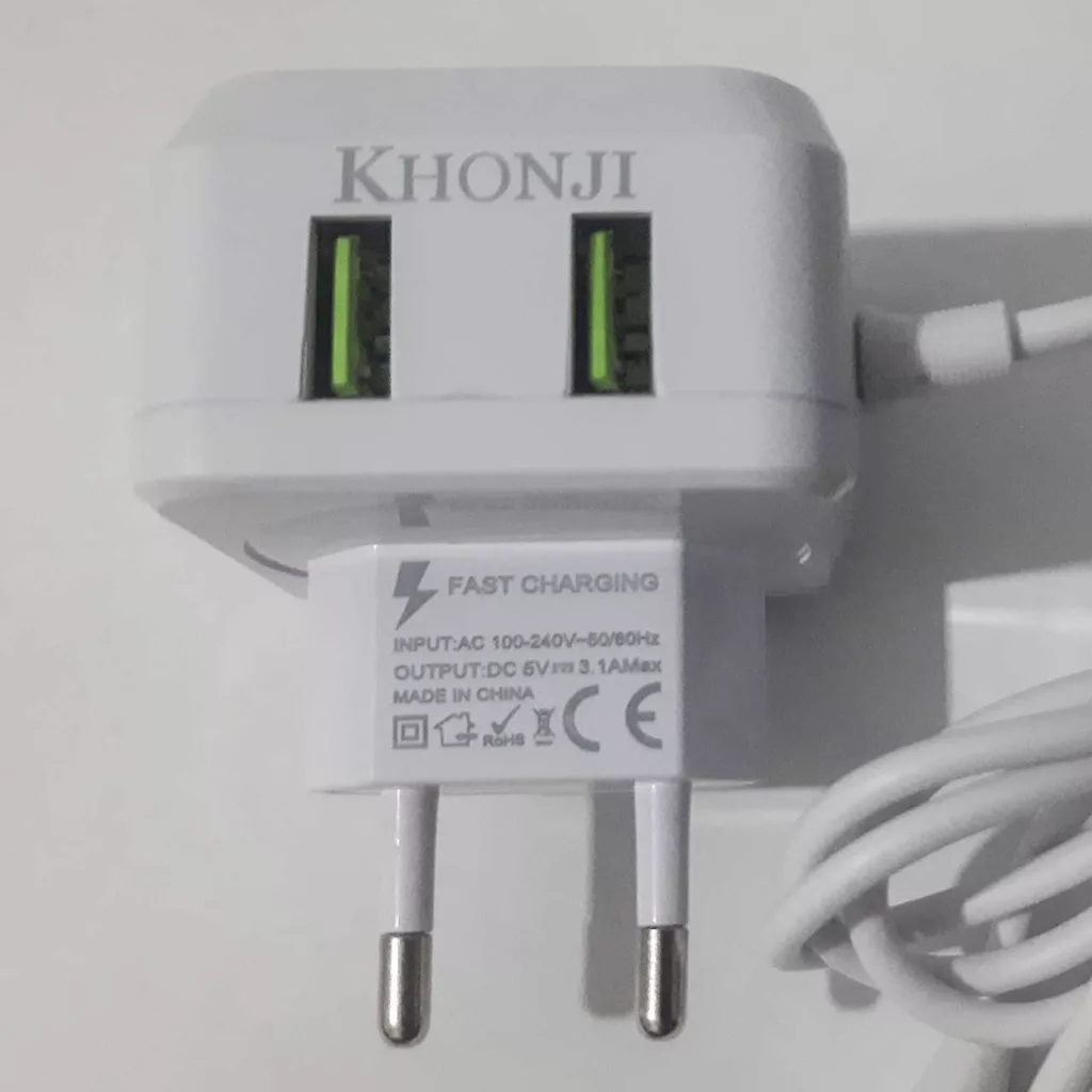 شارژر دیواری خنجی مدل 2portfast