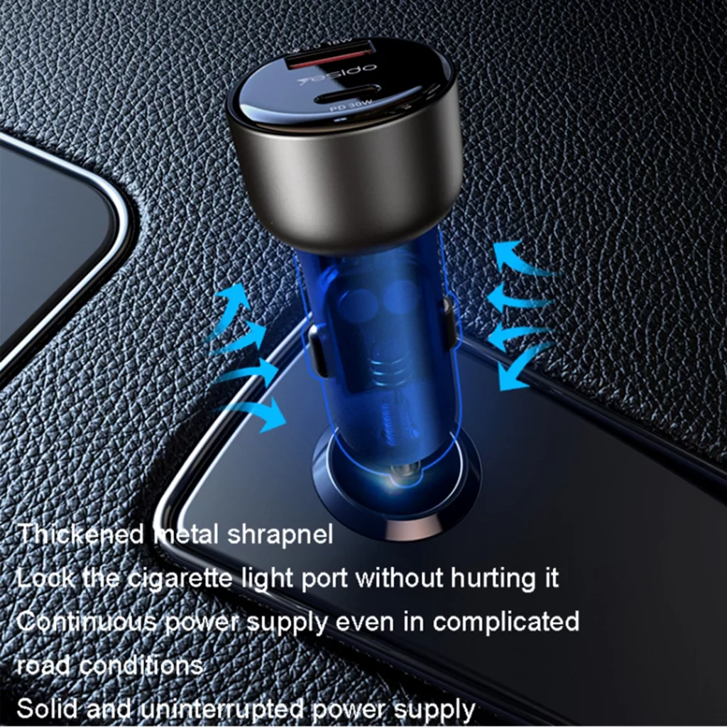 شارژر فندکی 48 وات یسیدو مدل Y52