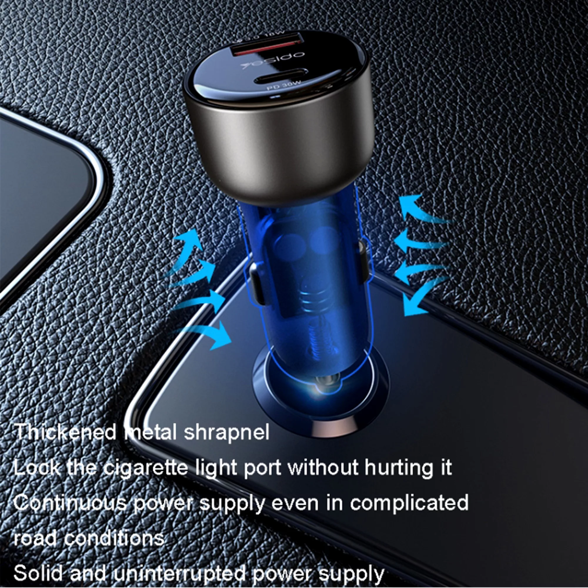 شارژر فندکی 48 وات یسیدو مدل Y52