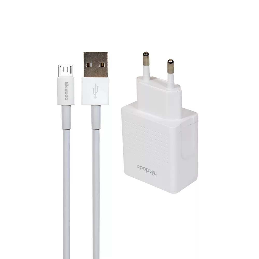 شارژر دیواری 12وات مک دودو مدل CH-3971 به همراه کابل Micro USB