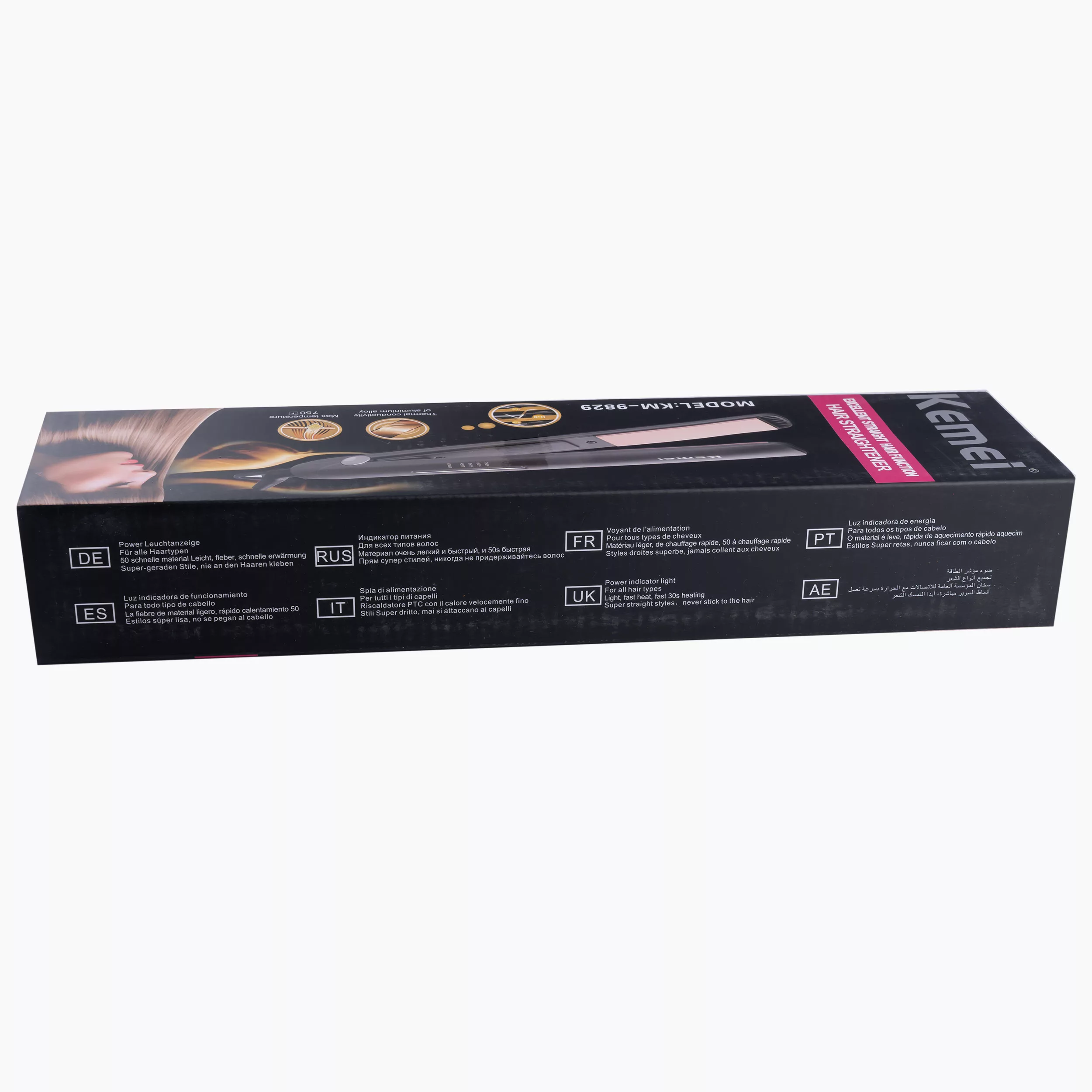 اتو و حالت دهنده ی مو کیمی مدل km9829