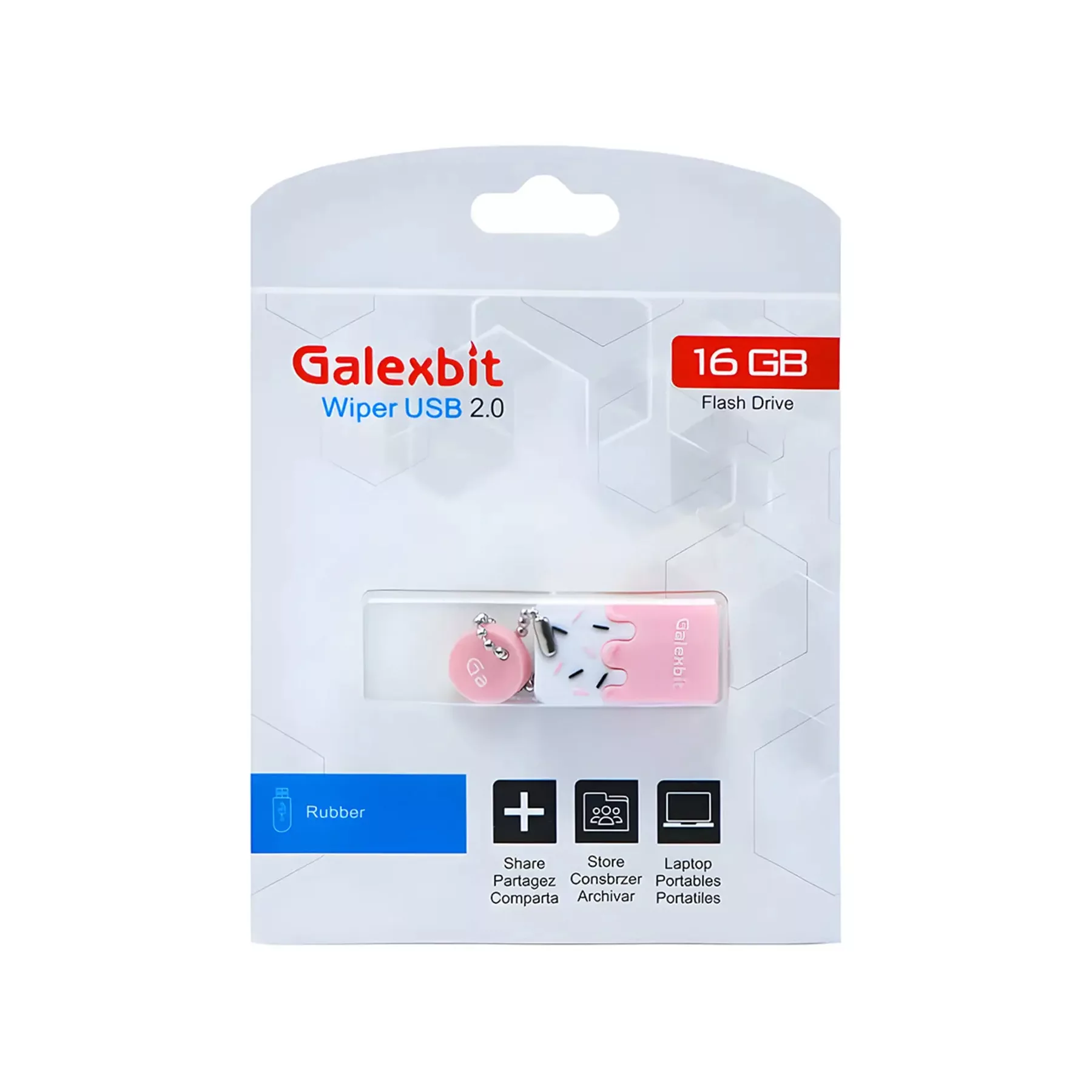 فلش مموری گلکسبیت مدل wiper ظرفیت 16 گیگابایت