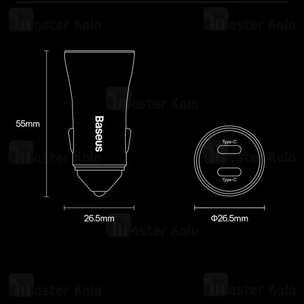 شارژر فندکی 40 وات بیسوس مدل CGJP000013