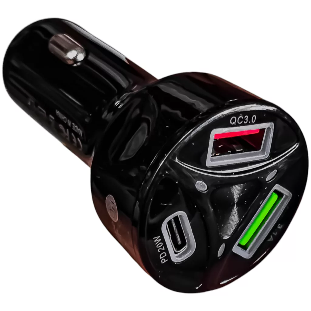 شارژر فندکی ۵۵ وات مدل ۳ خروجی- 55W