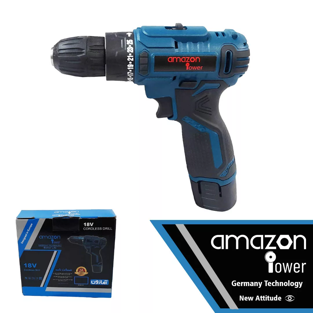 پیچ گوشتی شارژی آمازون مدل  europe A001