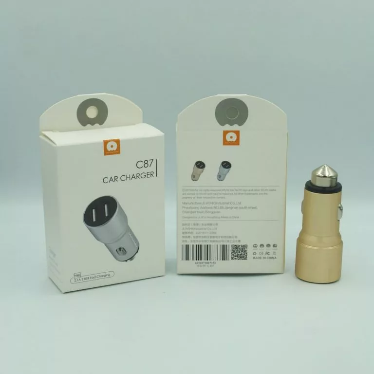 شارژر فندکی دبلیو یو دبلیو مدل W-C87