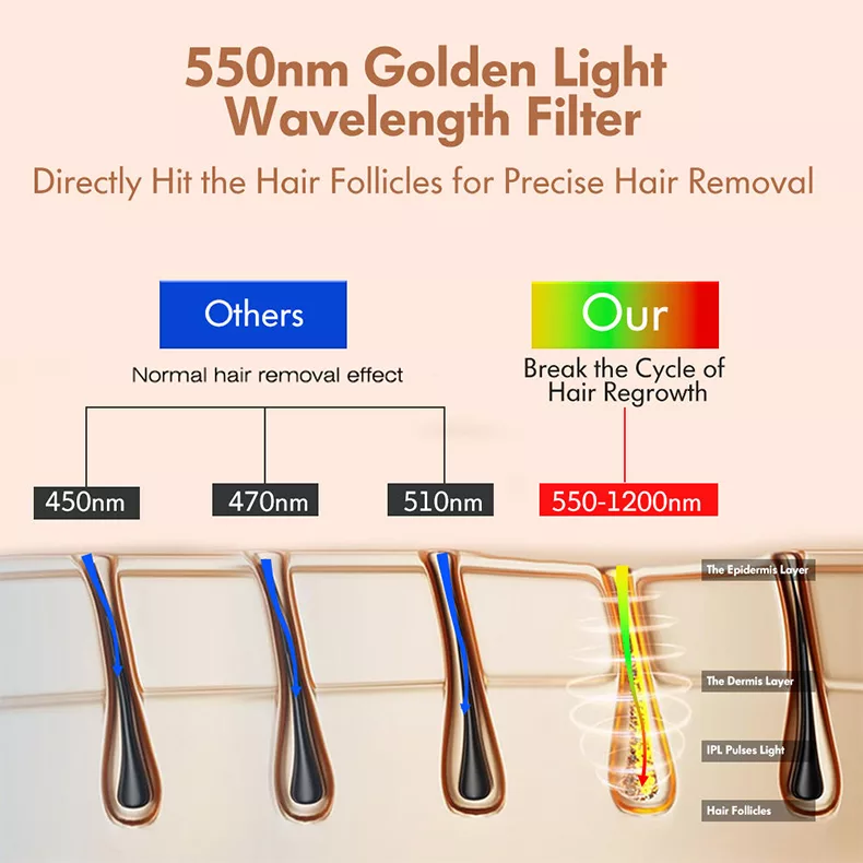 لیزر موهای زائد بدن اینزا مدل W-1095B