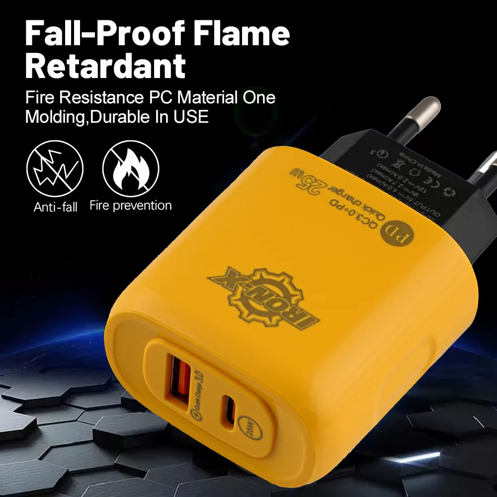 شارژر دیواری 25 وات آیرون ایکس مدل PDQC30