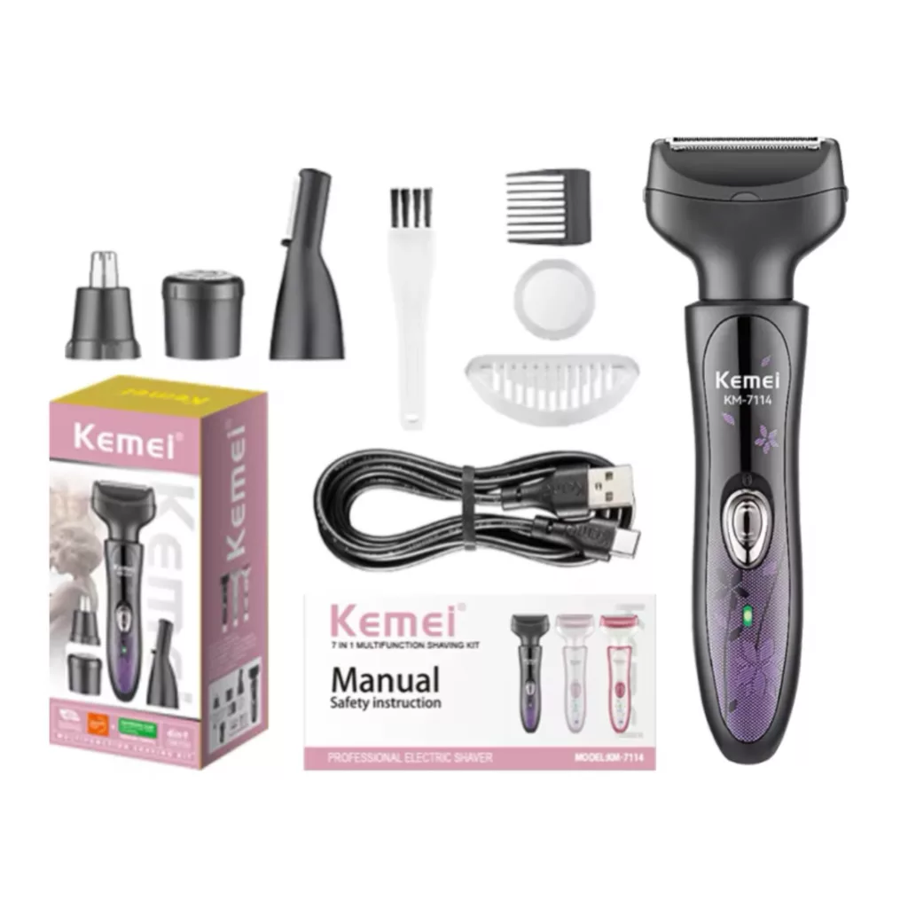 ست اصلاح موی بدن بانوان کیمی مدل KM-7114