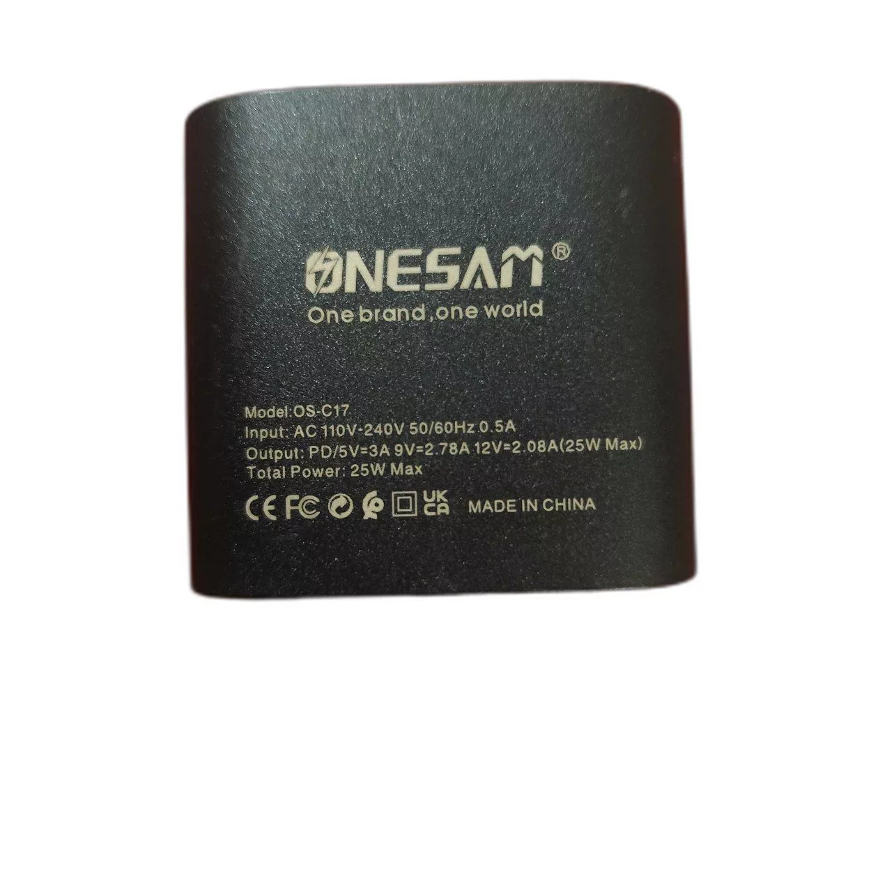 شارژر 25 وات وان سام مدل OS-C17