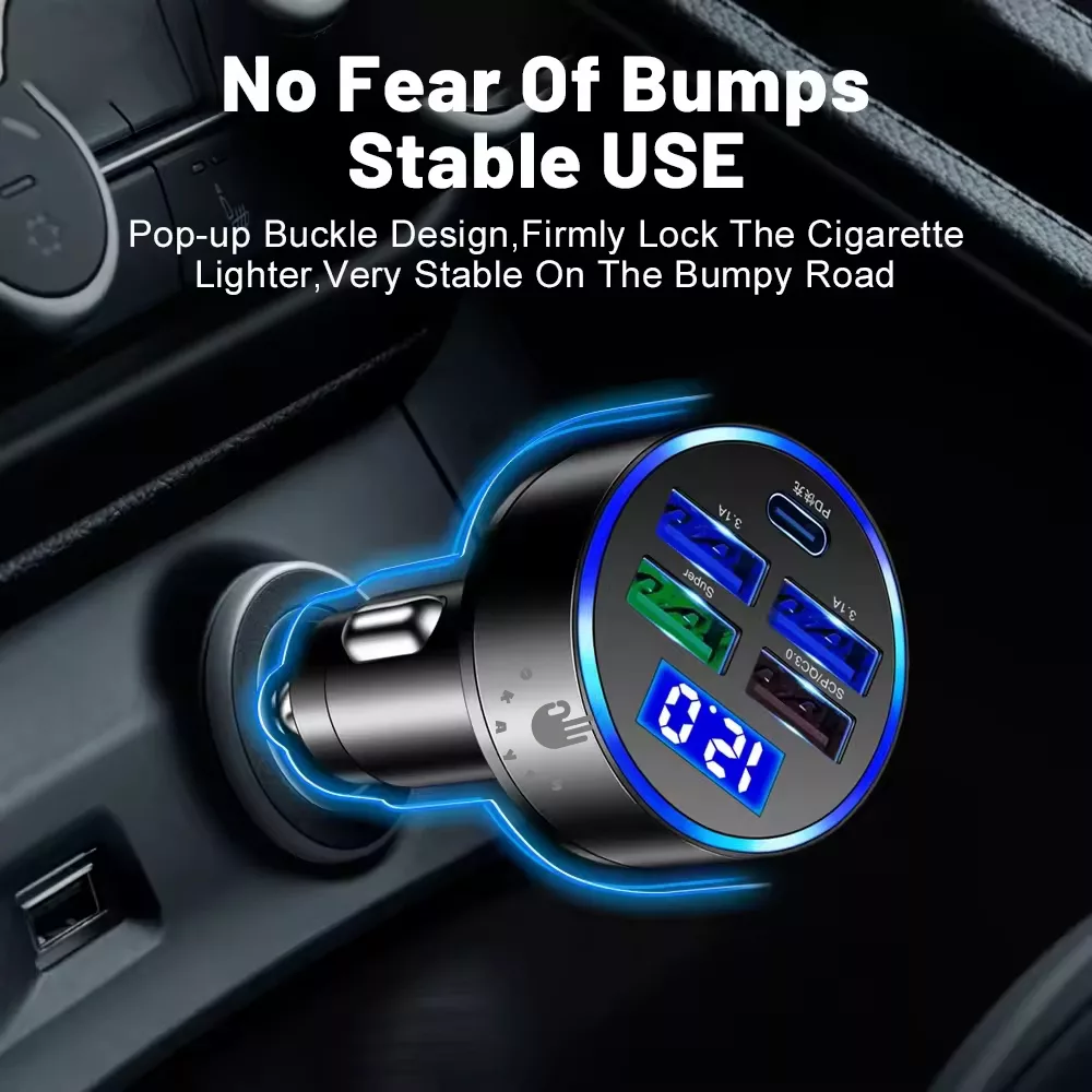 شارژر فندکی 35 وات اکی یس مدل USB3QC3PD1