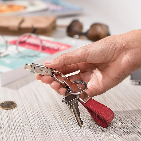 فلش مموری سن دیسک مدل Ultra Dual Drive Luxe ظرفیت 64 گیگابایت