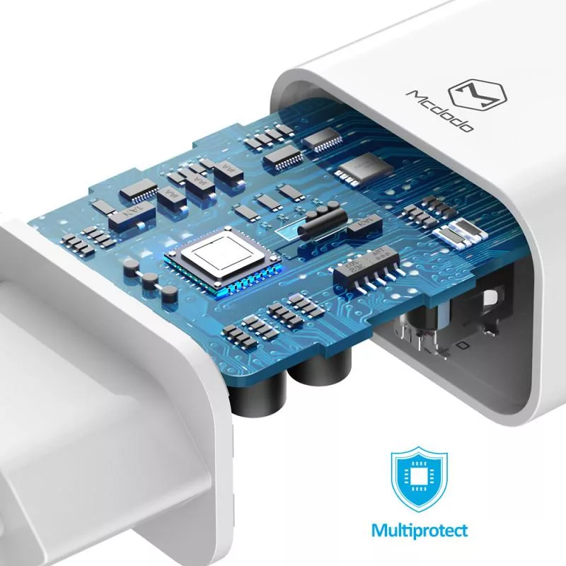 شارژر دیواری مک دودو مدل CH-6721 به همراه کابل تبدیل USB-C