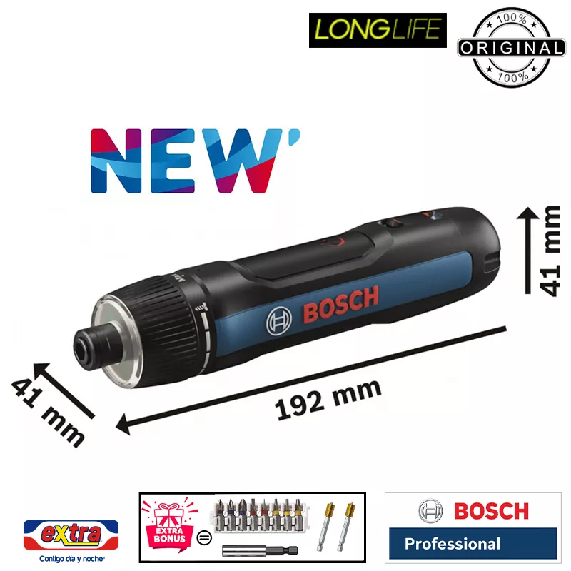 پیچ گوشتی شارژی 3.6 ولت مستقیم بوش مدل فوق هوشمند GO 3.6 New Extra