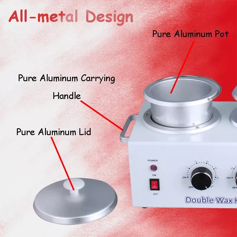 دستگاه موم گرم کن و ذوب وکس مدل Double