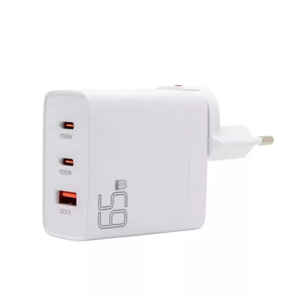 شارژر دیواری 65 وات سه پورت نیبیوا مدل GaN