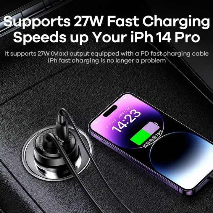 شارژر فندکی 120 وات ریمکس مدل RC-C355