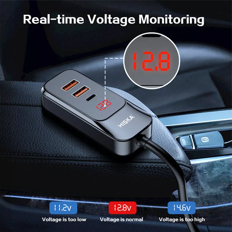 شارژر فندکی 120 وات هیسکا مدل HCC-327